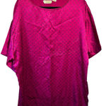 Victoria's Secret  Gold Label Vintage Night Gown Size‎ L Maroon Silky Mumu Photo 0