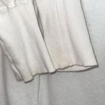 Bobi Light Weight Cotton V-Neck Long Sleeve T-Shirt XS White Photo 3