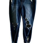 Harper  Blue Distressed Denim Jeans Photo 0