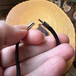 Horseshoe Nail Pendant Leather Cord Necklace Silver Photo 2