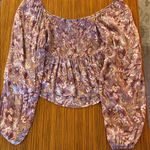 Self Esteem  Lavender Floral Blouse Photo 4