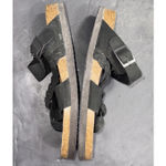 White Mountain Footbeds Hazy Black Boho Outdoor Leather Cork Sandals Sz 7 Photo 6