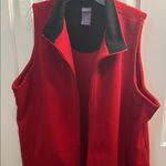 Laura Scott  Red Fleece Vest Photo 0