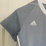 Adidas EUC |  women’s‎ climacool light gray soccer jersey — small Photo 1