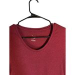 A New Day Maroon Crew Neck Long Sleeve Cotton Blend T-Shirt Women Sz XS Photo 2