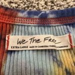 Free People We the Free () blue & orange tie-dye ribbed tank top size XL Photo 5