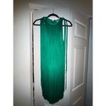 Herve Leger  green fringe racer dress Photo 1