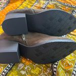 Sonoma  New Stone Olive Suede Zip Up Booties Photo 3