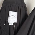 MISA Los Angeles NEW  Domino Draped Mini Dress in Black XS Photo 8