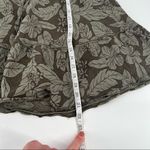 Caslon  linen ruffle skirt drawstring XS leaf tiered‎ hem Nordstrom knee length Photo 5