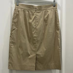 Prada Khaki Pencil Above Knee Minimalist Skirt Sz 40 US 8 Photo 3