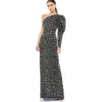Mac Duggal NWT  One Shoulder Jeweled Puff Sleeve Dress Photo 1