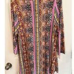 Kim & Cami Women's 1X Multicolor Tunic Dress Knee Length Plus Casual Pink Photo 0
