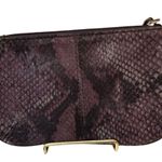 SHARIF Purple Snakeskin Print Wristlet, made with genuine leather Purple Photo 3
