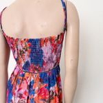 City Chic [] Blue Purple Abstract Floral Print Stained Glass Maxi Dress Sz 20 / L Photo 10