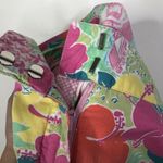 Lilly Pulitzer Vtg Floral Beach Bird Print Capris Photo 5