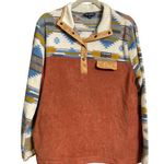 Simply Southern WO SIZE LARGE AZTEC AND RUST FLEECE SHIRT GOOD CLEAN CONDITION Photo 0