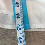 Addison Bay ISLE DRESS 100% Poplin Cotton White Blue Pipping Drop Waist Midi Sma Photo 10