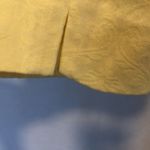 Cache  Yellow Textured Self Belt Crop Capri Pant New Stretch Cotton $88 NWT Photo 6