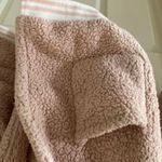 Pale Pink Oversized Hooded Teddy Cardigan Jacket Sweater Ultra Soft Cotton Blend Photo 2