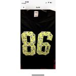 Victoria's Secret Pink Campus Mesh Tee Shirt Black Floral Neon Citrus Logo XS Photo 4