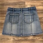 Faded Glory  Blue Pleated Button Mini Skirt Size 16 NWOT Photo 2