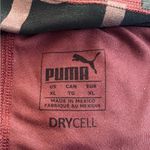 Puma Women’s Maroon and Black logo Leggings Photo 5