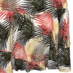 White House | Black Market Soft Tiered Palm Print Flowy Skater Skirt EUC Size 10 Photo 4