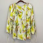 H&M Tropical Floral Drawstring Blouse NWT Size M Photo 8