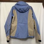 Mountain Hardwear  Conduit Ski Snowboard Jacket Blue Tan Hood Women's Size 8‎ Photo 9