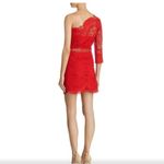Saylor  Pippa Red Lace One-Shoulder Dress- Size XS Photo 3