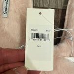 Splendid  Light Pink Fuzzy Cross Slide Slippers, NWT Photo 3