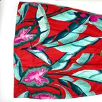 Farm Rio  Summer Foliage Linen Mini Dress Red Medium NWT Photo 9