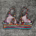 Athleta Montego Colorful Stripes Shirred Underwire Bikini Top Sz 36 B/C Photo 4