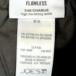 joe's jeans EUC Joe’s Jeans The Charlie High Rise Skinny Ankle Metallic Stripe Black Size 25 Photo 6