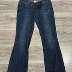 Refuge  Women Blue Wide Flared Leg Short Rise Y2K‎ Size 7S Photo 0