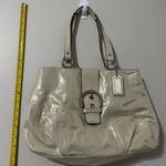 Coach Metallic Biege Shimmering Leather Photo 2