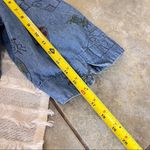 New Direction Womens 3XL Embroidered Buttons Girl Dancing Boat Denim Shirt Boho Blue Size 3X Photo 7