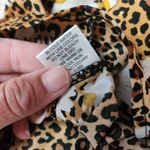 Mileage  Tan Leopard Daisy Cold Shoulder Blouse Size 1X Photo 8
