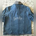Samantha Sipos Gingham Collar Embroidered "Girls"
Denim Jacket Size Medi… Blue Size M Photo 4