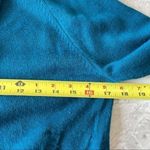 Urban Outfitters Large Blue Zip Up Cardigan Sweater Preppy Y2K Teal Stripe Photo 4