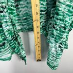 Calvin Klein Cardigan XL Green Abstract Print Lightweight Drape Front Layering Photo 4