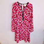 Kate Spade  NY Mini‎ Rose Floral Silk Dress Long Sleeve Short Sun 4 Photo 3