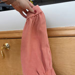 Blue B Collection Coral Orange Peasant Top Womens Size L Cropped Pink Size L Photo 2