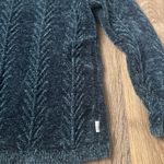 Orvis Women’s Chenille Pullover Sweater Teal Blue Crew Neck — Medium Photo 3