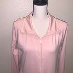 Balance Collection Light Pink Super Soft full zip up athletic shirt Photo 1