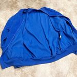 SheIn NEW corduroy drop shoulder bomber jacket full zip blue medium Photo 6