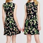 VICTORIA BECKHAM FOR TARGET English Floral Satin Dress Black Green Mini ALTERED Size M Photo 1