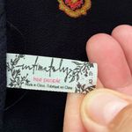 Free People Intimately  Black and Orange Button Down Long Sleeve Shirt XS Photo 9