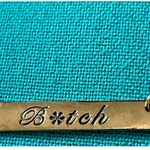 Gold B*tch Nameplate Necklace Photo 5